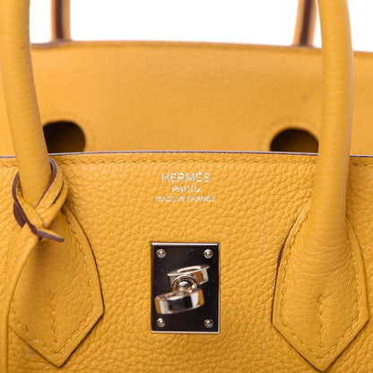 Hermes Togo Birkin 25 Jaune Ambre 8 of 16