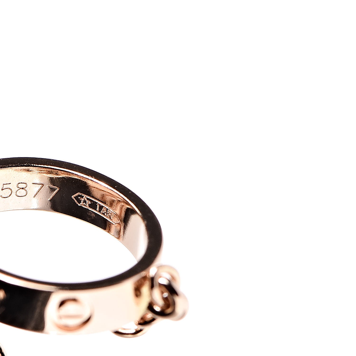 Cartier 18K Pink Gold Interlocking LOVE Bracelet 7 of 9