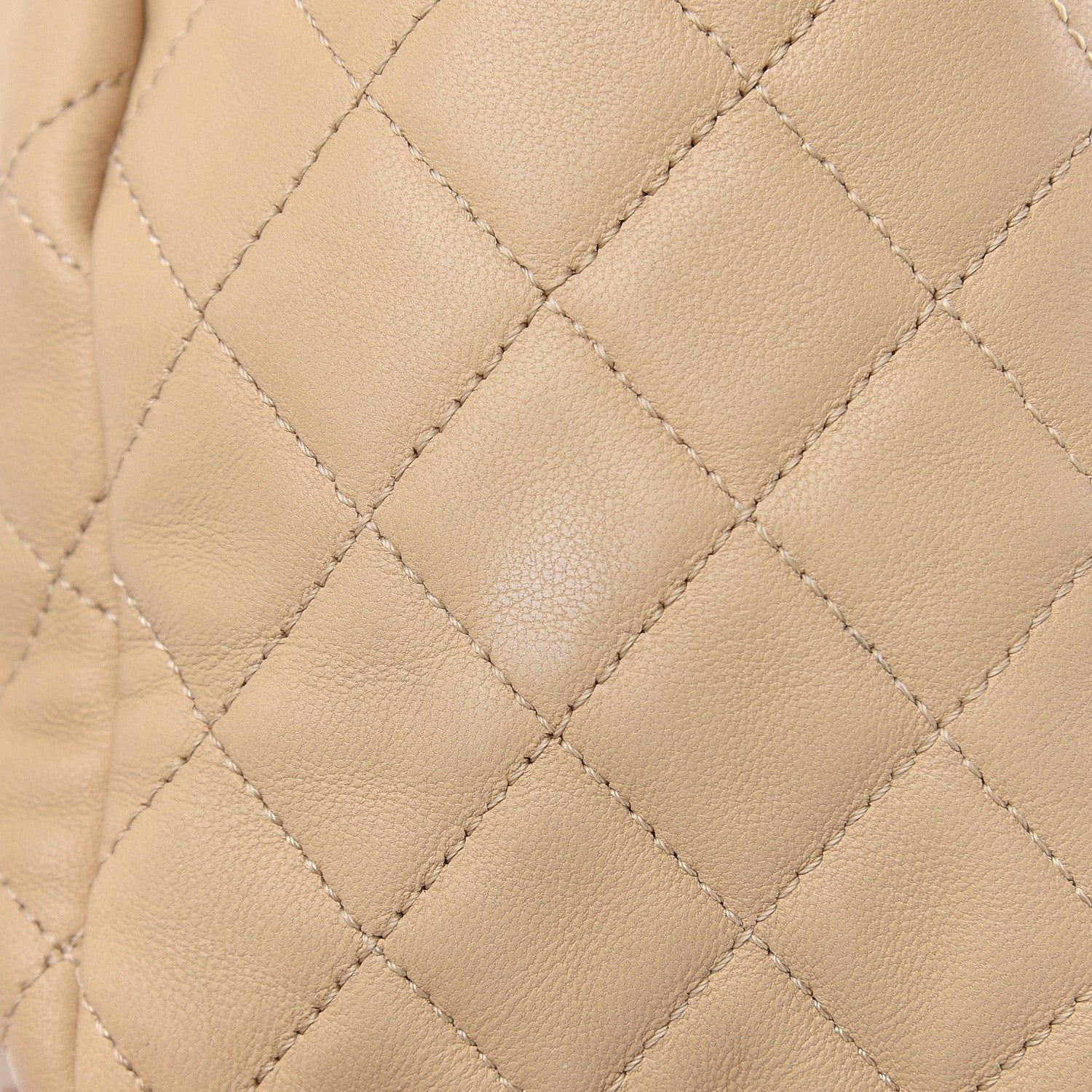 Chanel Lambskin Quilted Small CC Chain Bucket Bag Beige 10 of 18