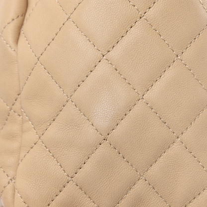 Chanel Lambskin Quilted Small CC Chain Bucket Bag Beige 10 of 18