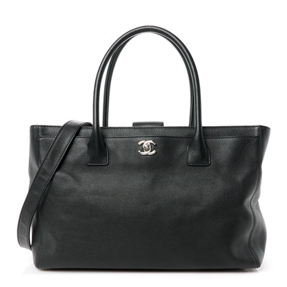 Chanel Calfskin Cerf Executive Shopper Tote Black 1 of 12