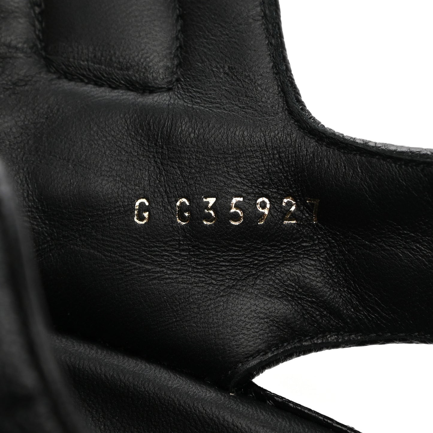 Grained Calfskin Velcro Dad Sandals 40.5 Black