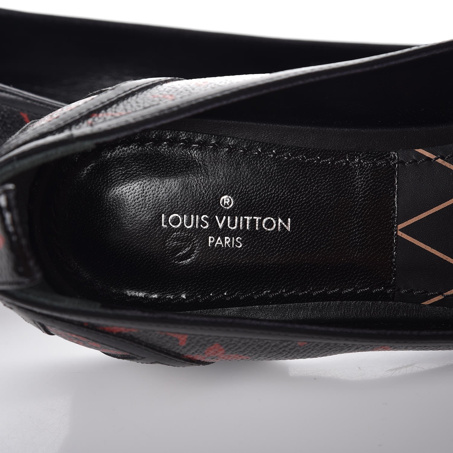 Louis Vuitton Monogram Infrarouge New Revival Ballerina Flats 39 Black 6 of 9