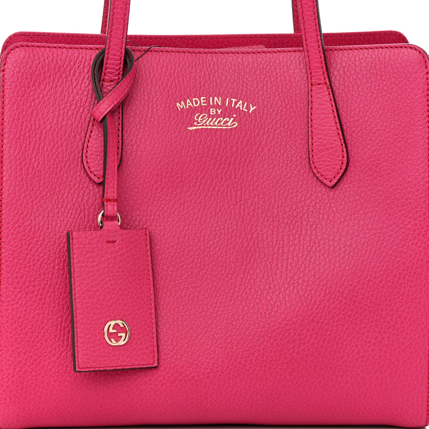 Dollar Calfskin Small Swing Tote Petal Pink