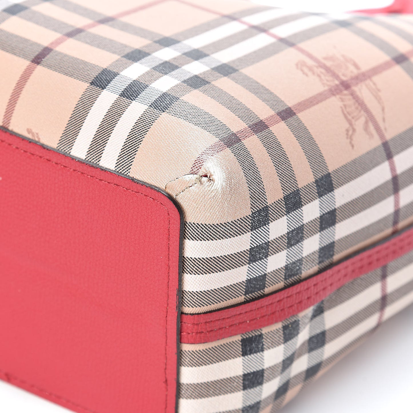 Haymarket Check Reversible Tote Red