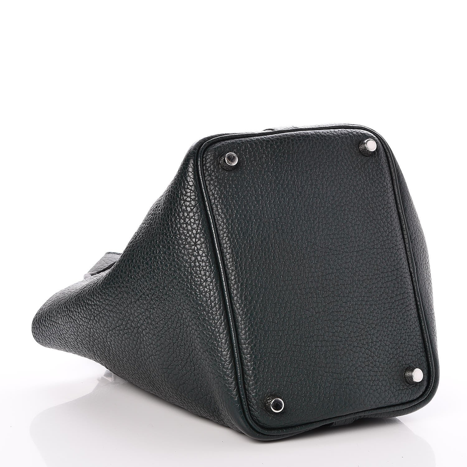 Hermes Taurillon Clemence Picotin Lock 18 PM Vert Fonce 4 of 8