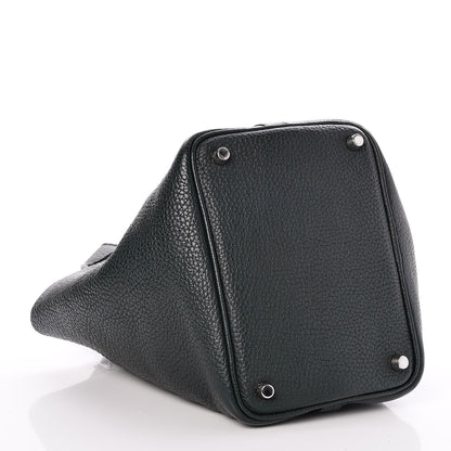 Hermes Taurillon Clemence Picotin Lock 18 PM Vert Fonce 4 of 8