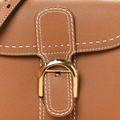 Delvaux Grained Rodeo Calfskin Surpique PM Brillant Satchel Vegetal Ivory 8 of 11