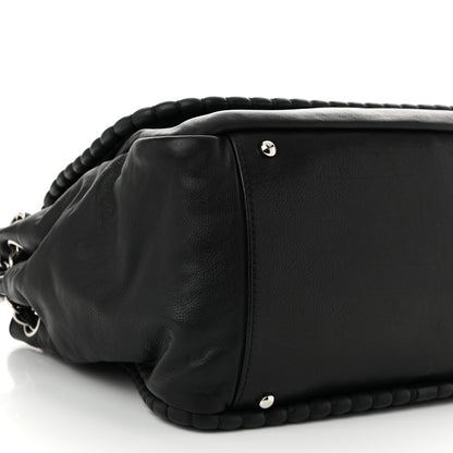 Chanel Calfskin Medium On the Bund Flap Black 9 of 10