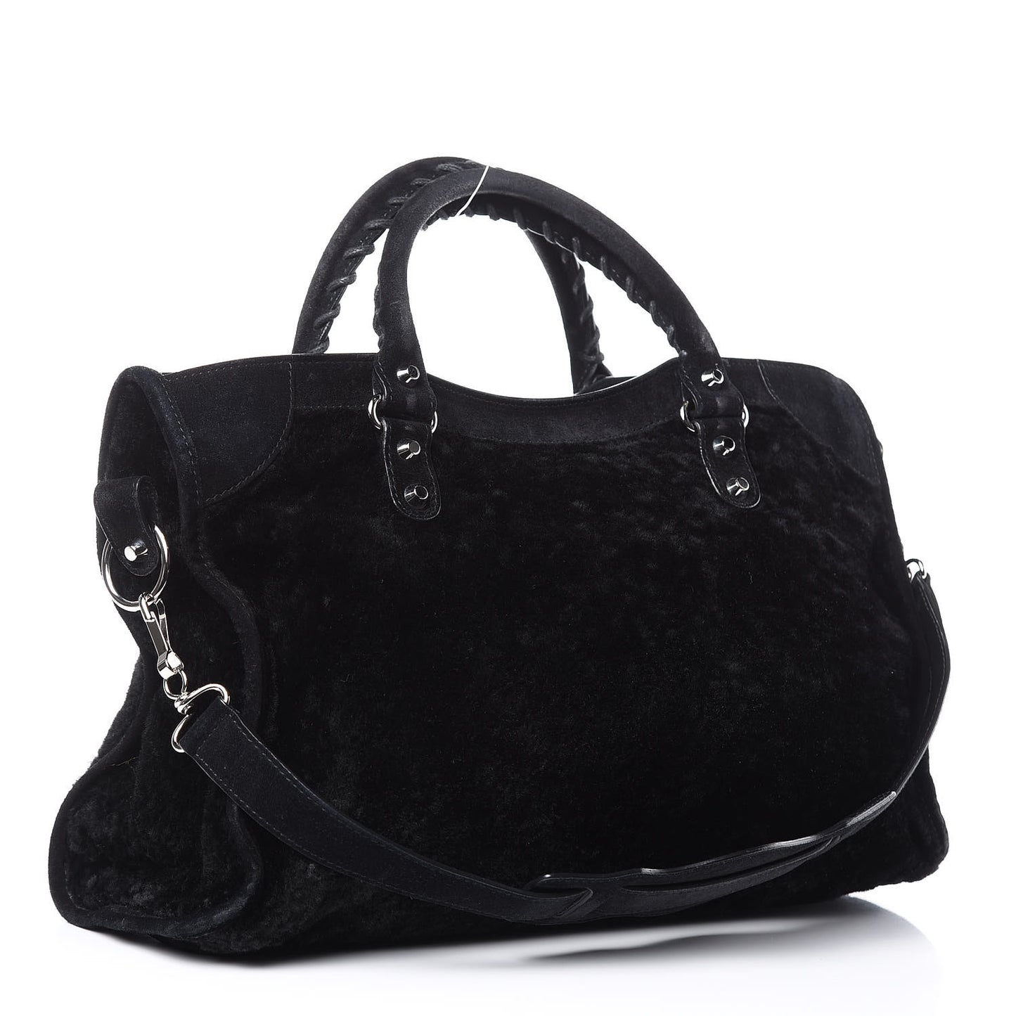 Shearling Suede Classic Hardware City Black