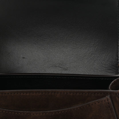 Chloe Calfskin Suede Small Tess Bag Chocolate Brown 13 of 14