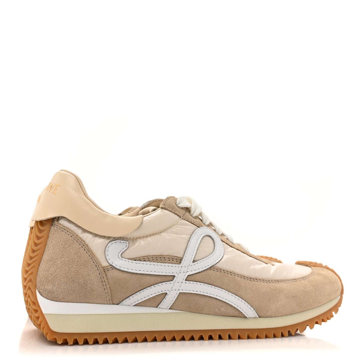 Nylon Suede Flow Runners Sneakers 37 Beige