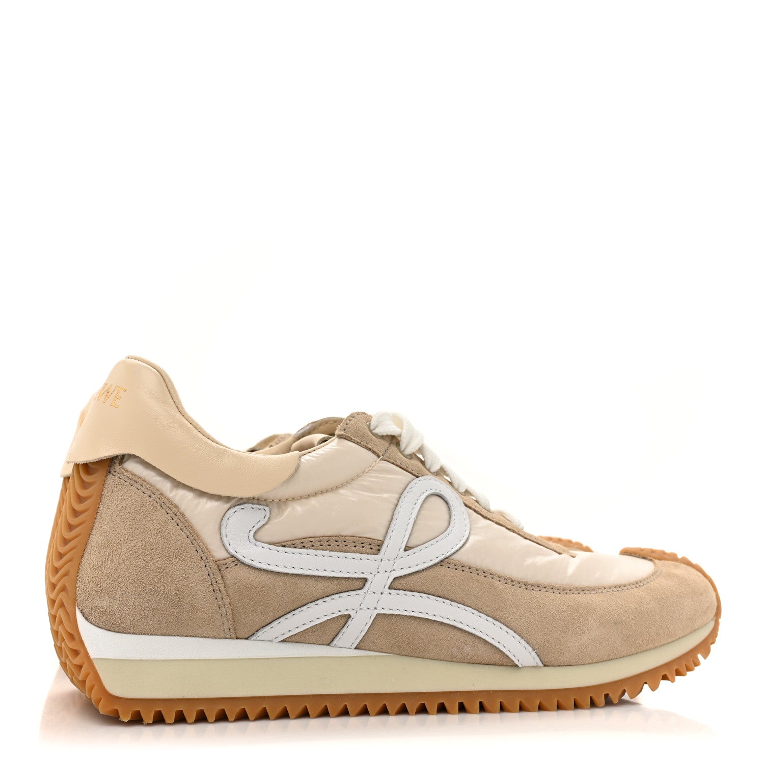 Loewe Nylon Suede Flow Runners Sneakers 37 Beige 4 of 11