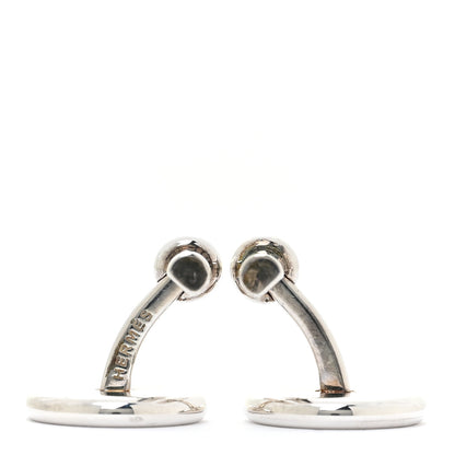 Hermes Sterling Silver Clou de Selle Cufflinks 4 of 8