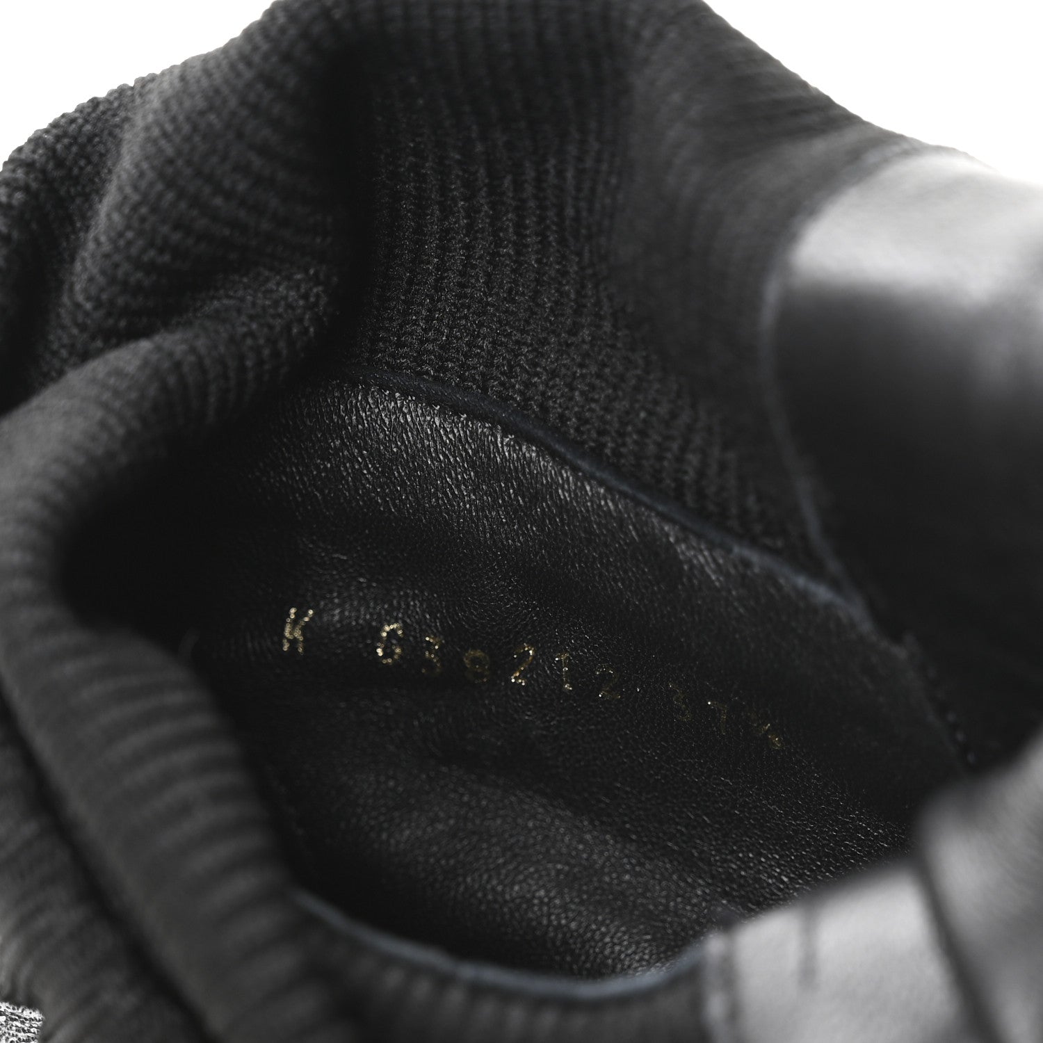 Chanel Calfskin Knit Lace Up Combat Boots 37.5 Black 8 of 8