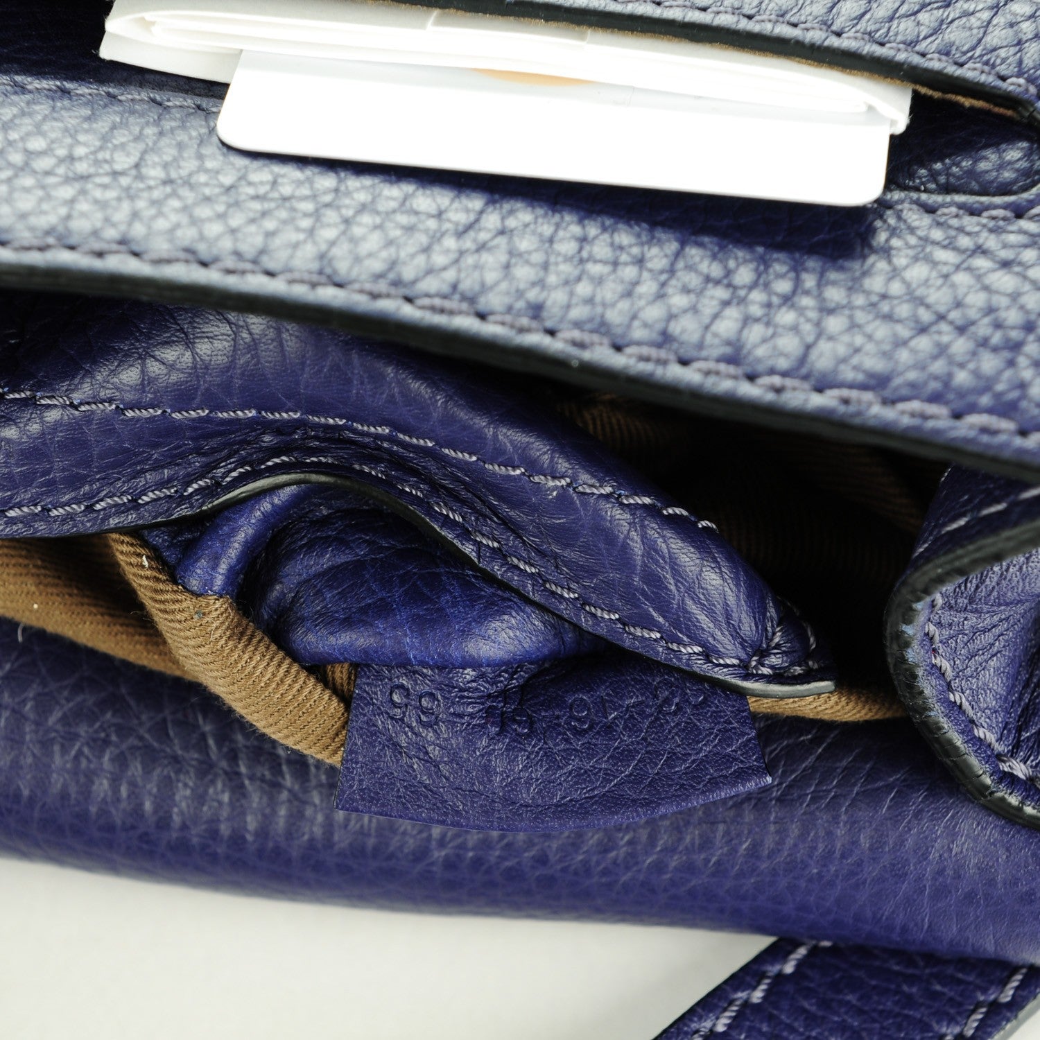 Chloe Calfskin Mini Marcie Round Crossbody Bag Storm Blue 7 of 8