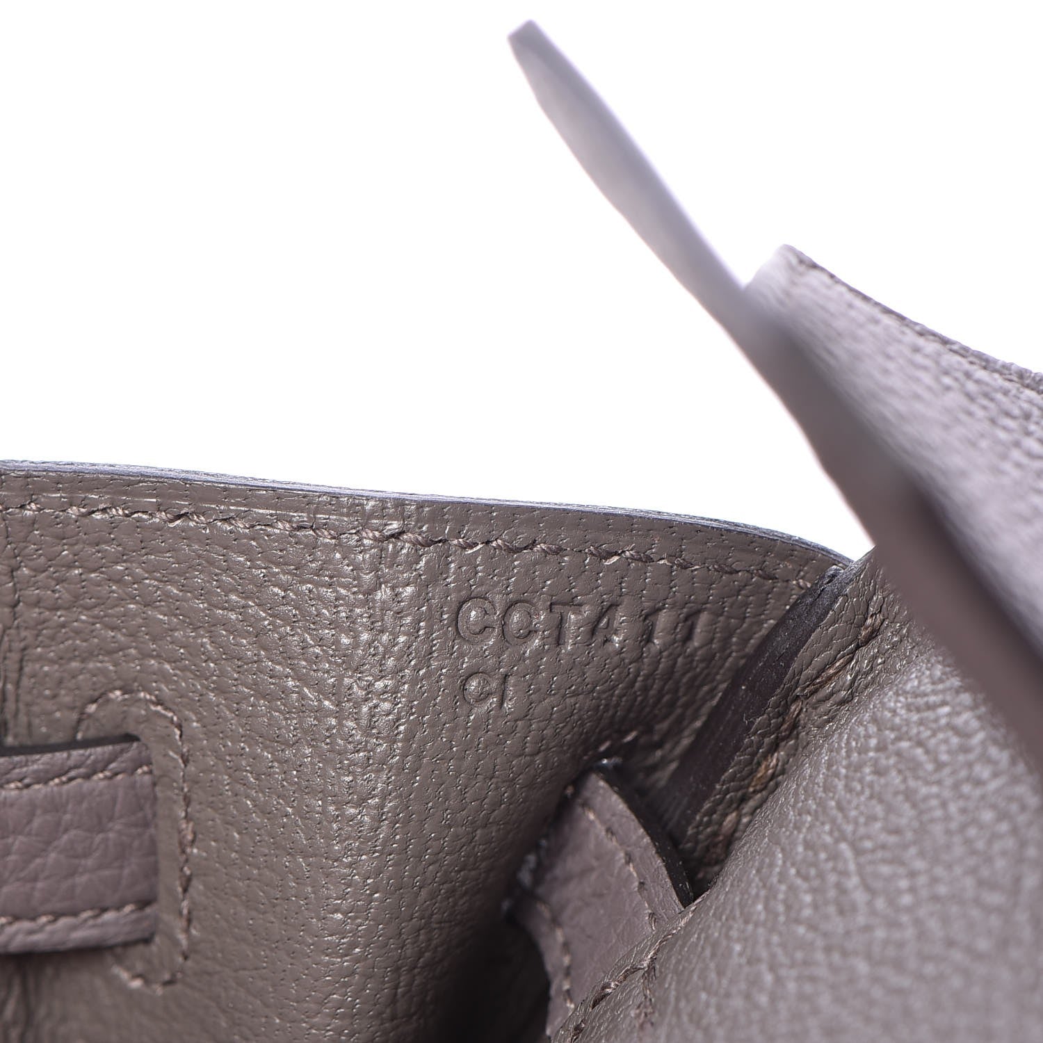 Hermes Togo Birkin 25 Etain 12 of 33