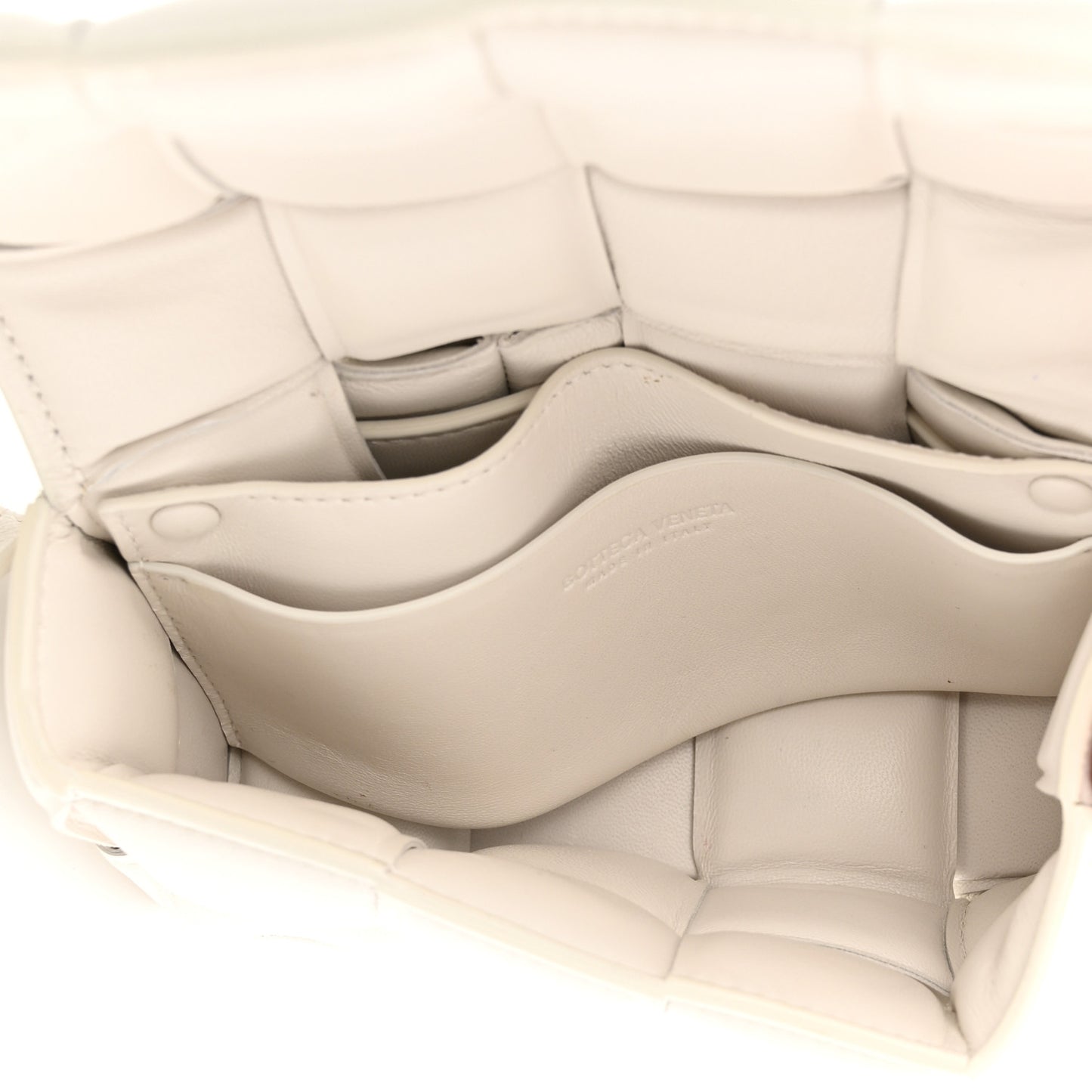 Nappa Maxi Intrecciato Padded The Belt Cassette Bag Chalk