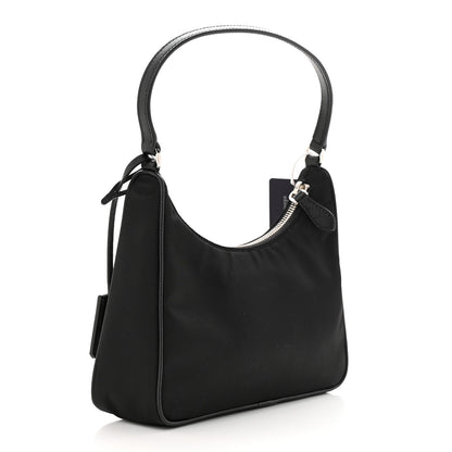 Prada Tessuto Nylon Saffiano Mini Re-Edition 2005 Bag Black 3 of 11