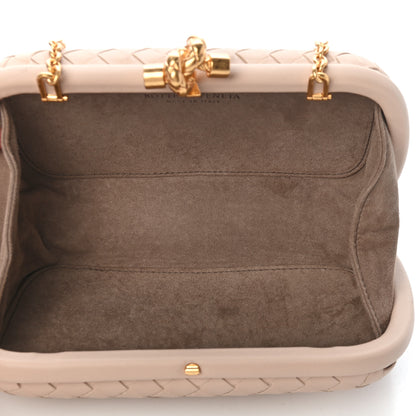 Bottega Veneta Nappa Intrecciato Chain Knot Clutch Mink 5 of 8