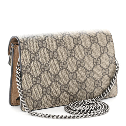 Gucci GG Supreme Monogram Super Mini Dionysus Shoulder Bag Taupe 3 of 11