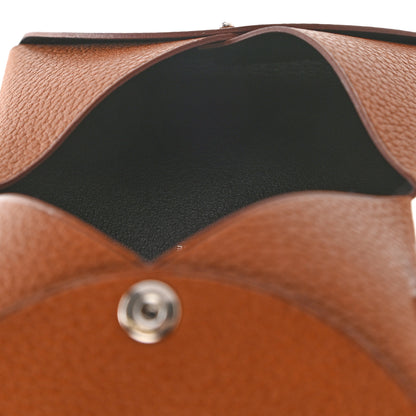 Hermes Calvi Verso Card Case Gold Black 5 of 7