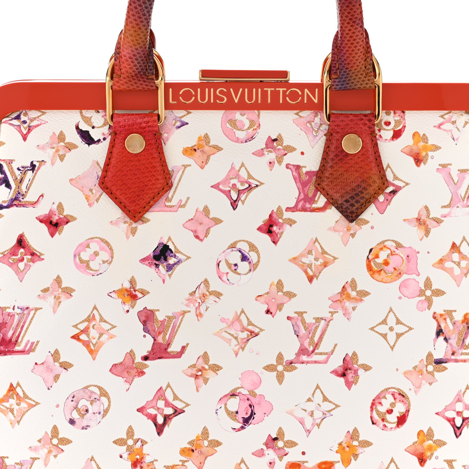 Louis Vuitton Watercolor Aquarelle Frame Speedy White 7 of 10