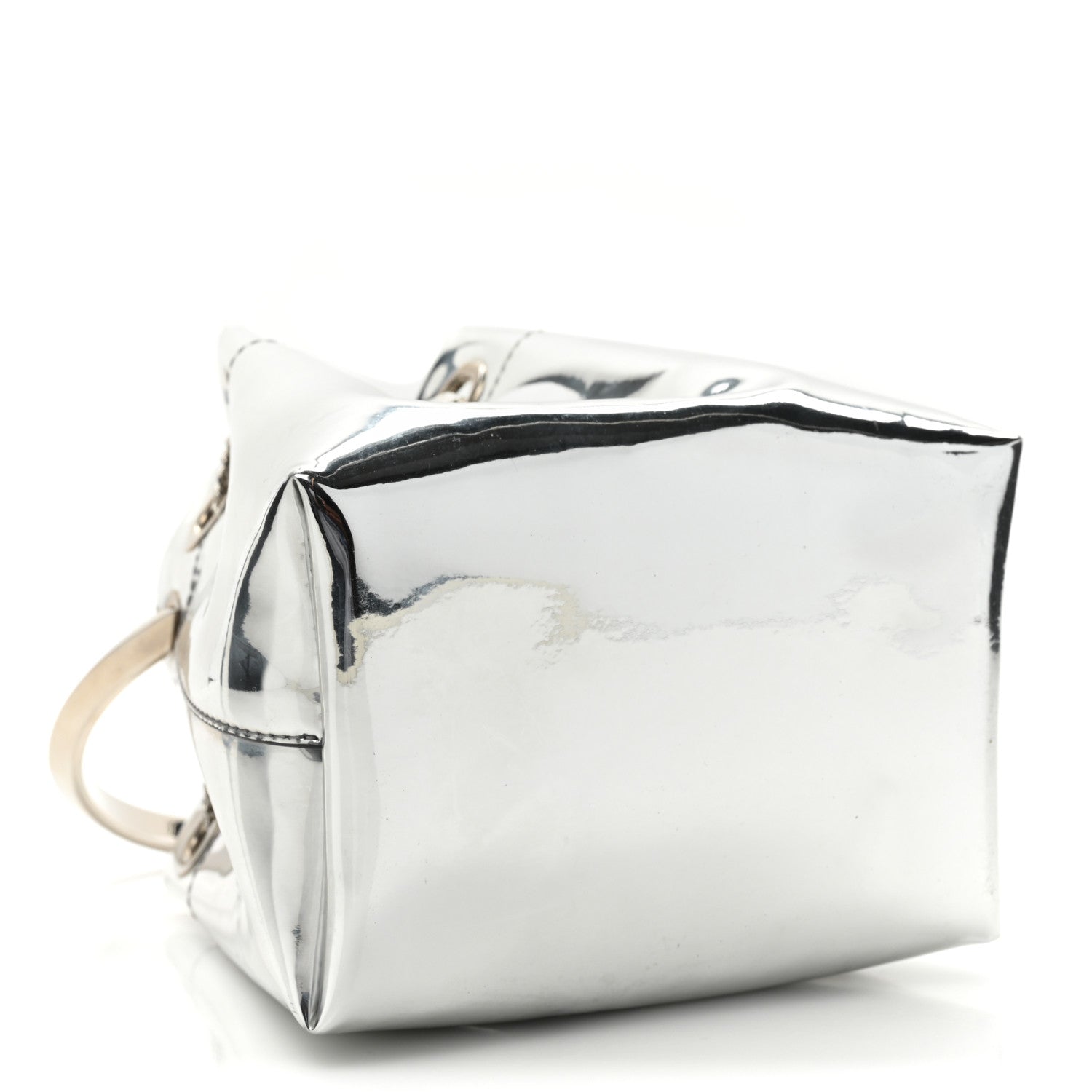 Jimmy Choo Metallic Patent Bon Bon Bag Silver 4 of 9