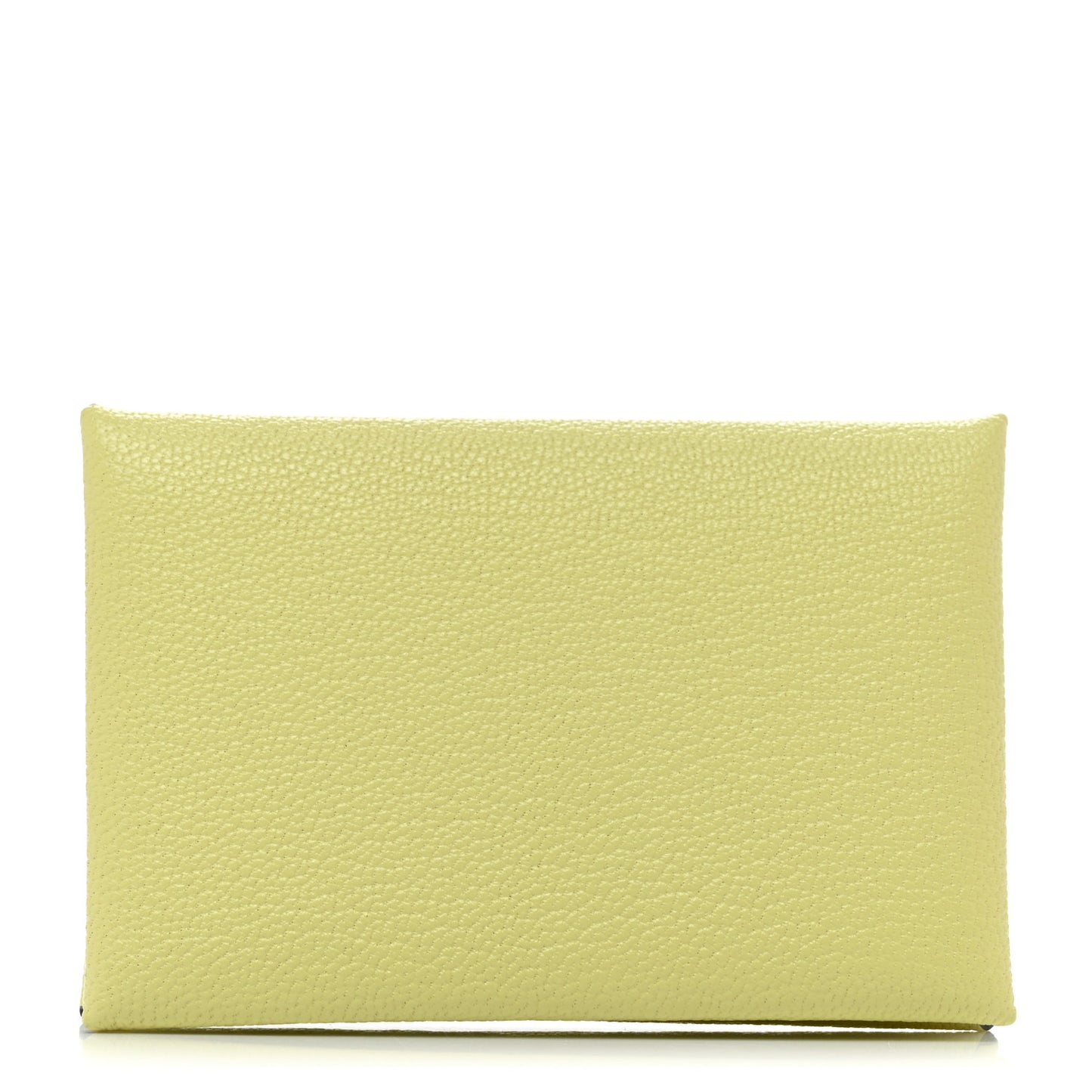 Chevre Mysore Verso Calvi Card Case Jaune Bourgeon Nata