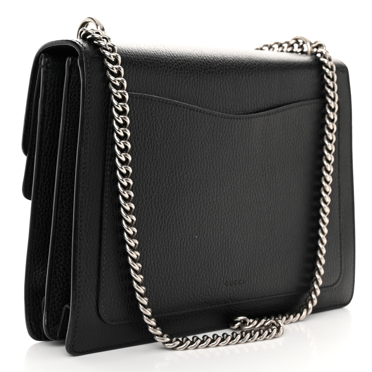 Gucci Dollar Calfskin Crystal Medium Dionysus Shoulder Bag Black Black Diamond Black 3 of 13