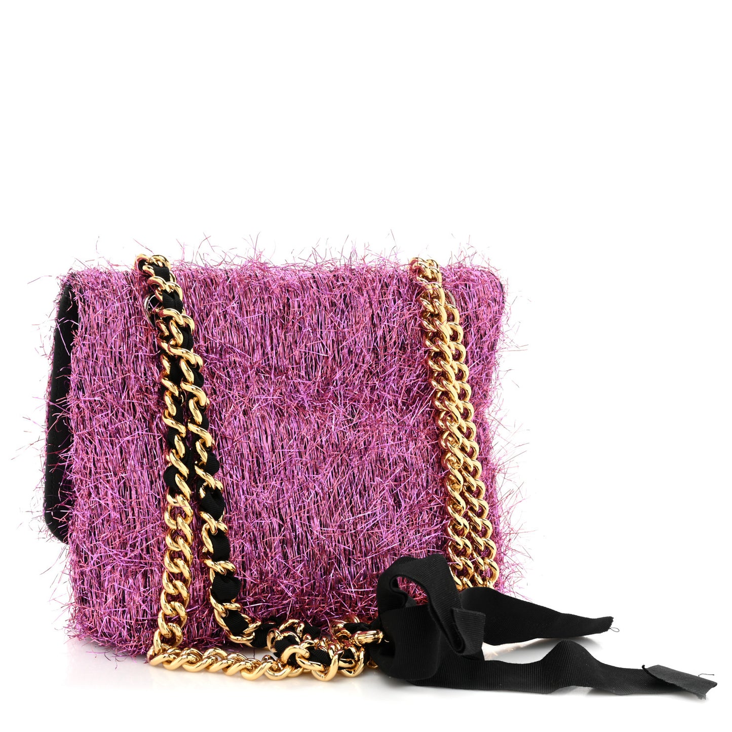 Lurex Mini Happy Pop Crossbody Rose Fluo