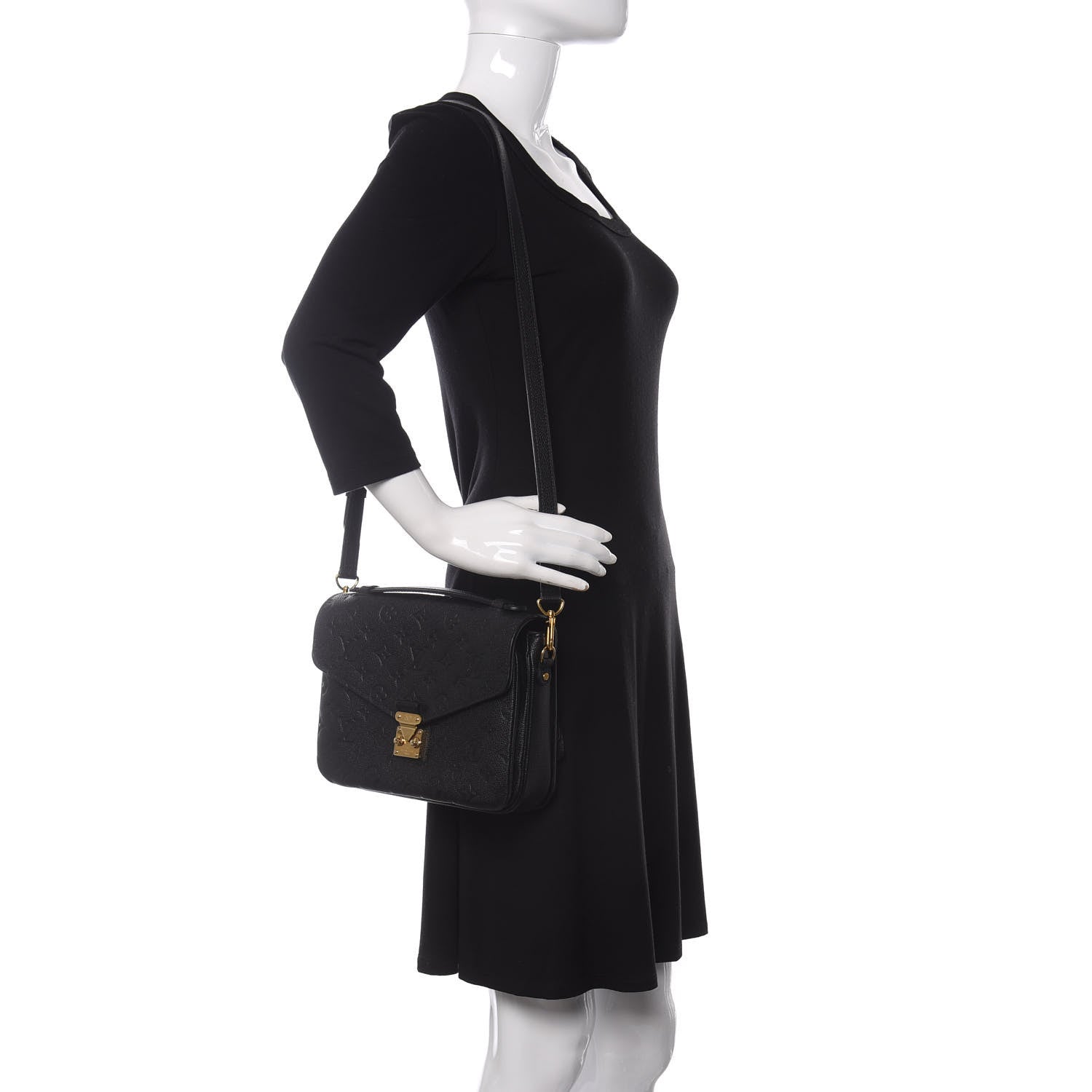 Louis Vuitton Empreinte Pochette Metis Black 2 of 10