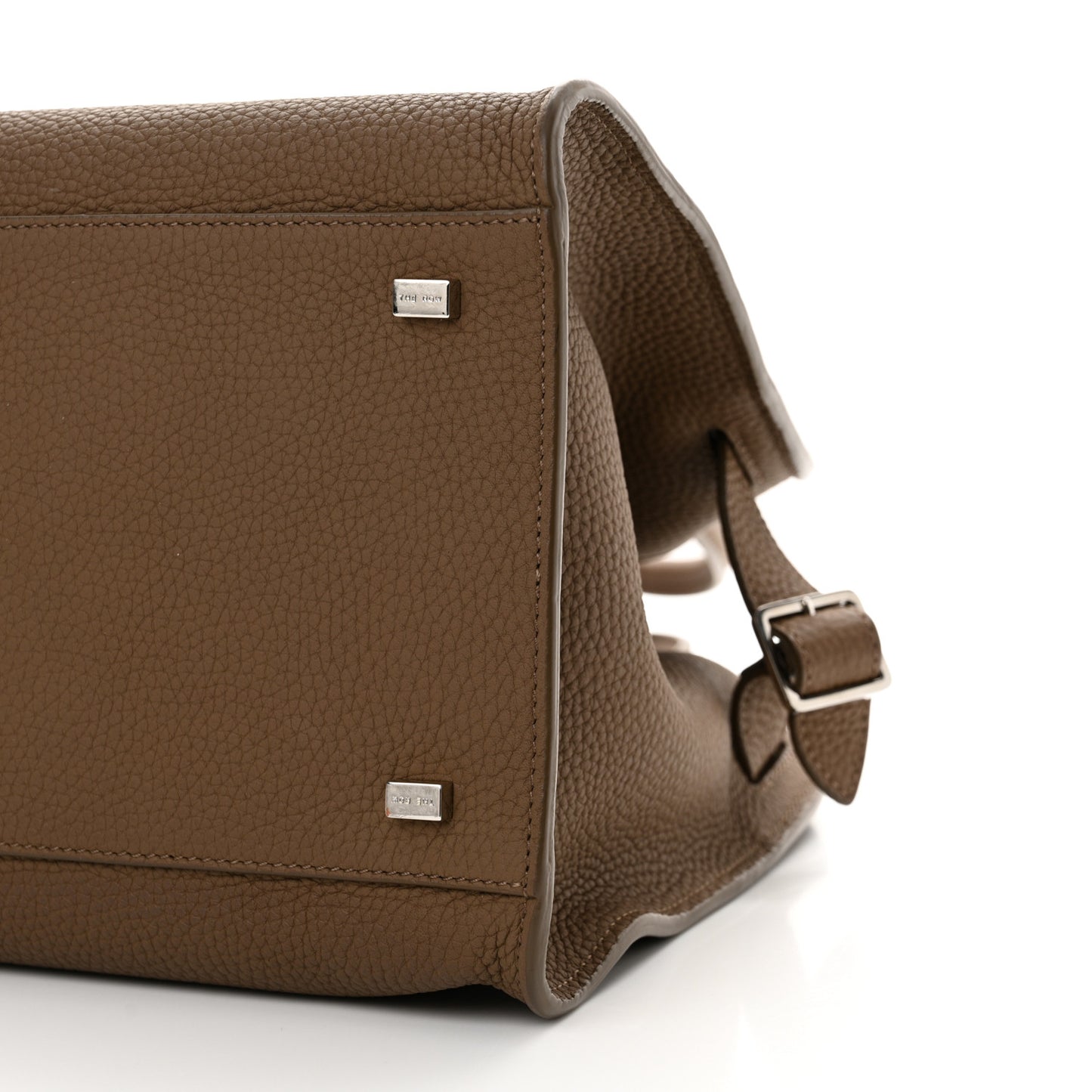 Matte Grained Calfskin Soft Margaux 12 Taupe