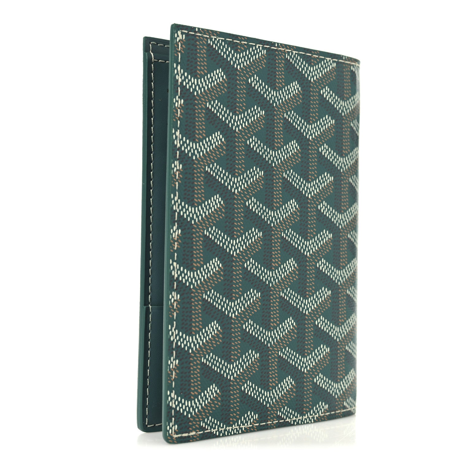 Goyard Goyardine Grenelle Passport Wallet Green 3 of 7