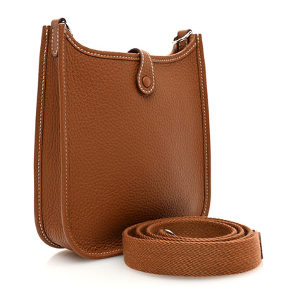 Hermes Taurillon Clemence Evelyne TPM Gold 3 of 11