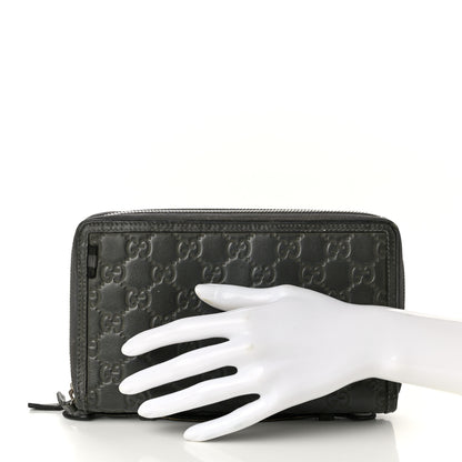 Gucci Guccissima Signature Travel Document Case Grey 2 of 10