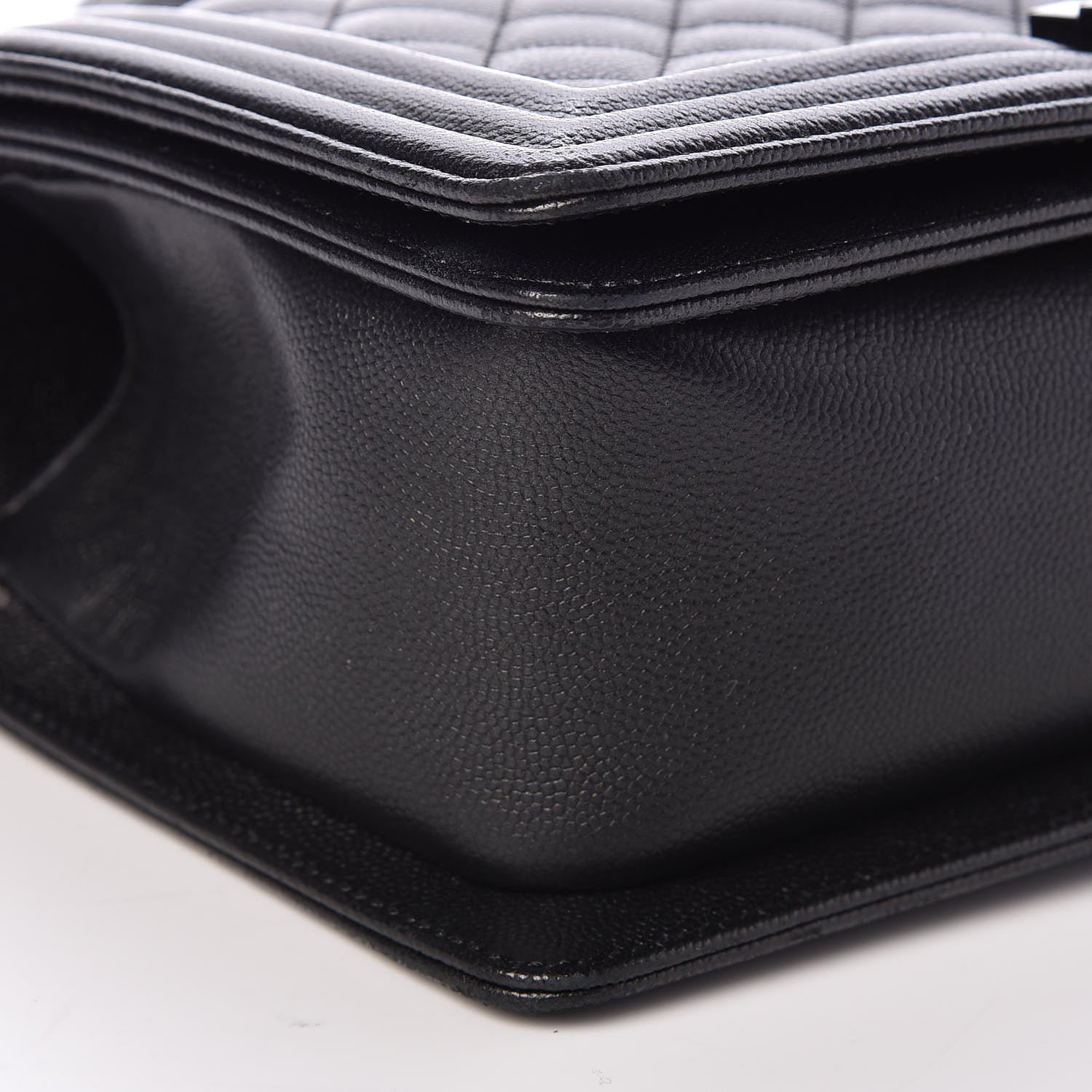 Chanel Caviar Quilted Medium Boy Flap So Black 8 of 11