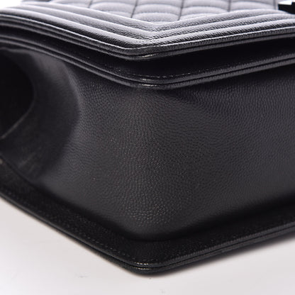 Chanel Caviar Quilted Medium Boy Flap So Black 8 of 11
