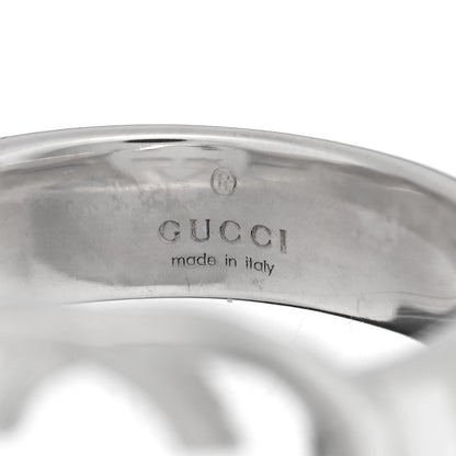 Gucci Sterling Silver Interlocking G Ring 54 6.75 4 of 5