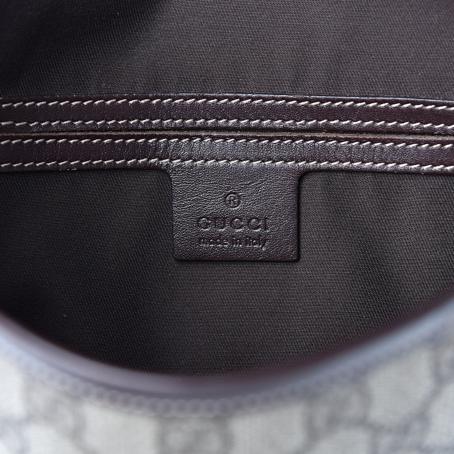 GG Supreme Monogram Selleria Calfskin Small Flap Messenger Bag Beige Ebony Cocoa Dark Chocolate