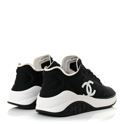 Chanel Lycra CC Sneakers 35.5 Black 4 of 7