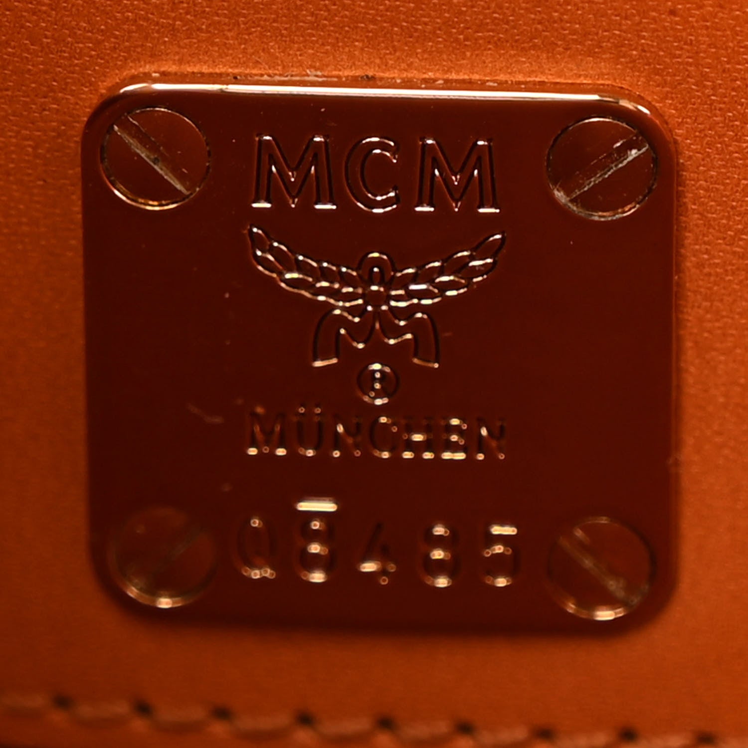 MCM Visetos Patricia Crossbody Bag Cognac 7 of 15