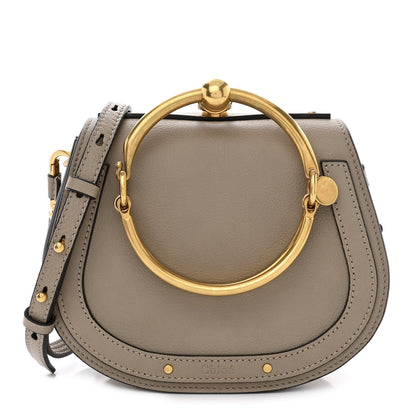 Chloe Calfskin Suede Small Nile Bracelet Bag Motty Grey 1 of 10