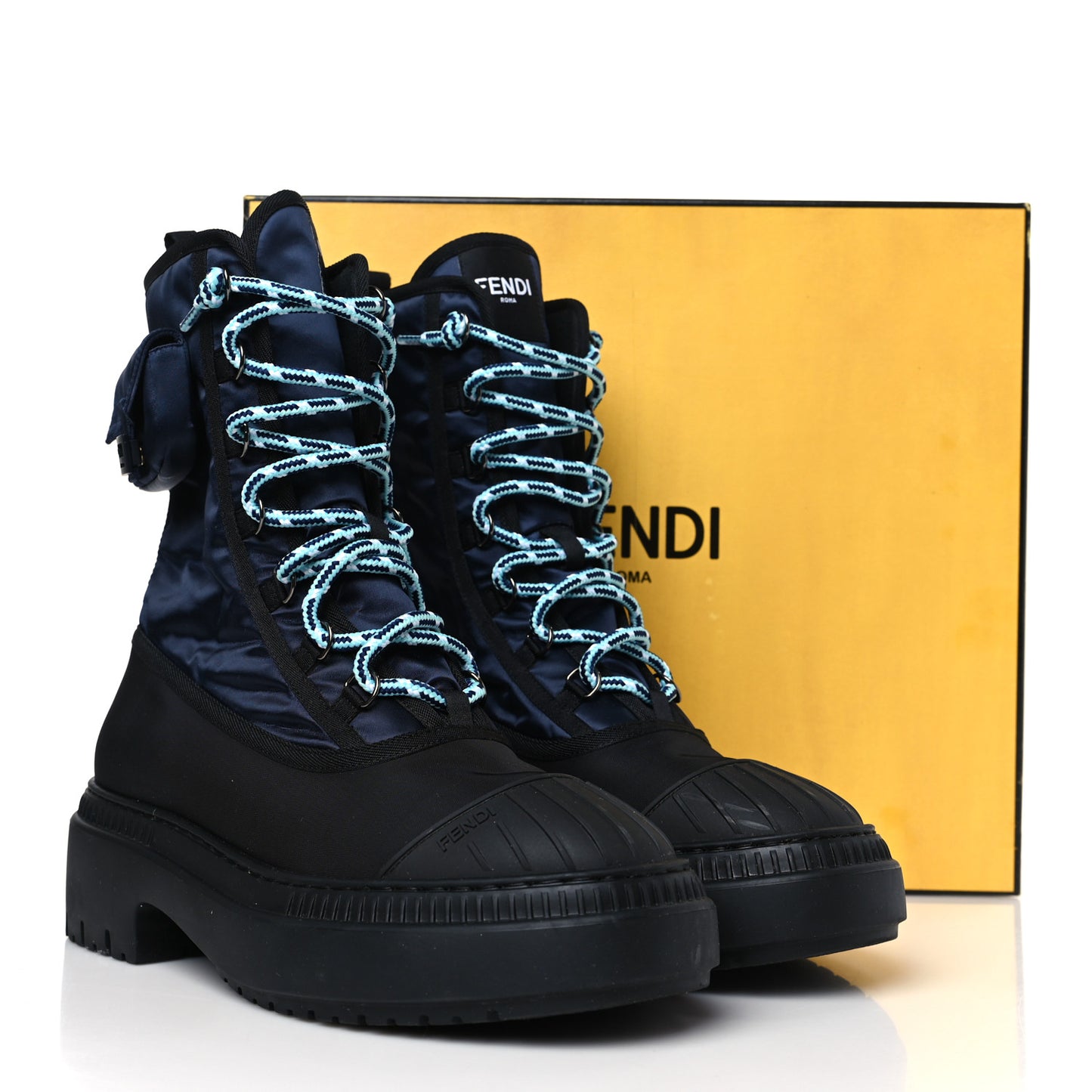 Nylon Domino 50mm Biker Boots 39 Eddie Black