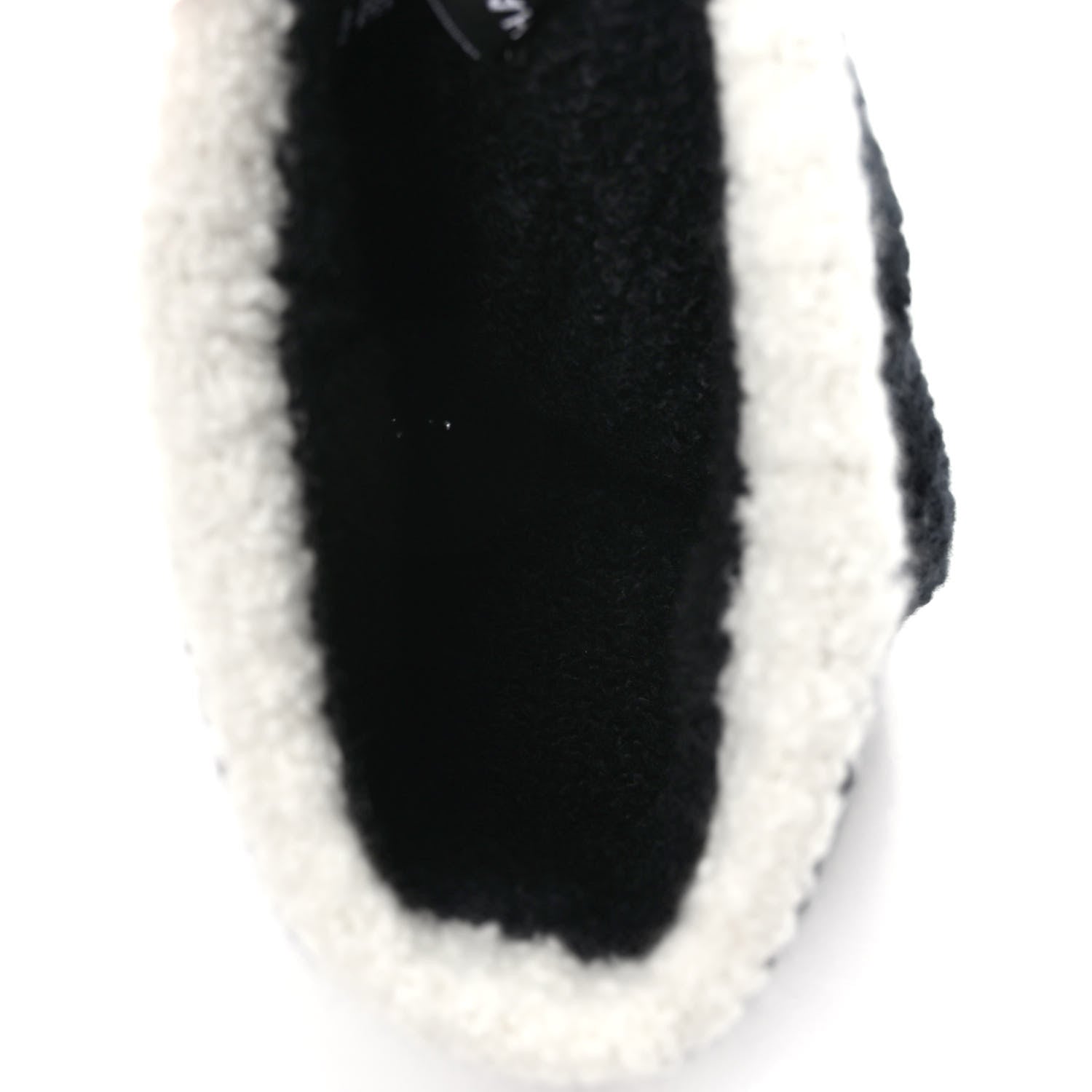 Chanel Cashmere Silk CC Beanie Hat Black White 4 of 6