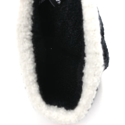 Chanel Cashmere Silk CC Beanie Hat Black White 4 of 6