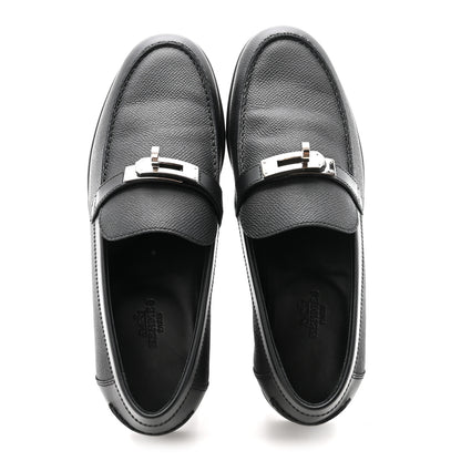 Hermes Epsom Womens Destin Loafer 37 Black 2 of 10