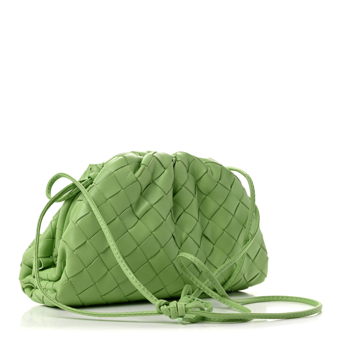 Nappa Intrecciato The Mini Pouch Pistachio