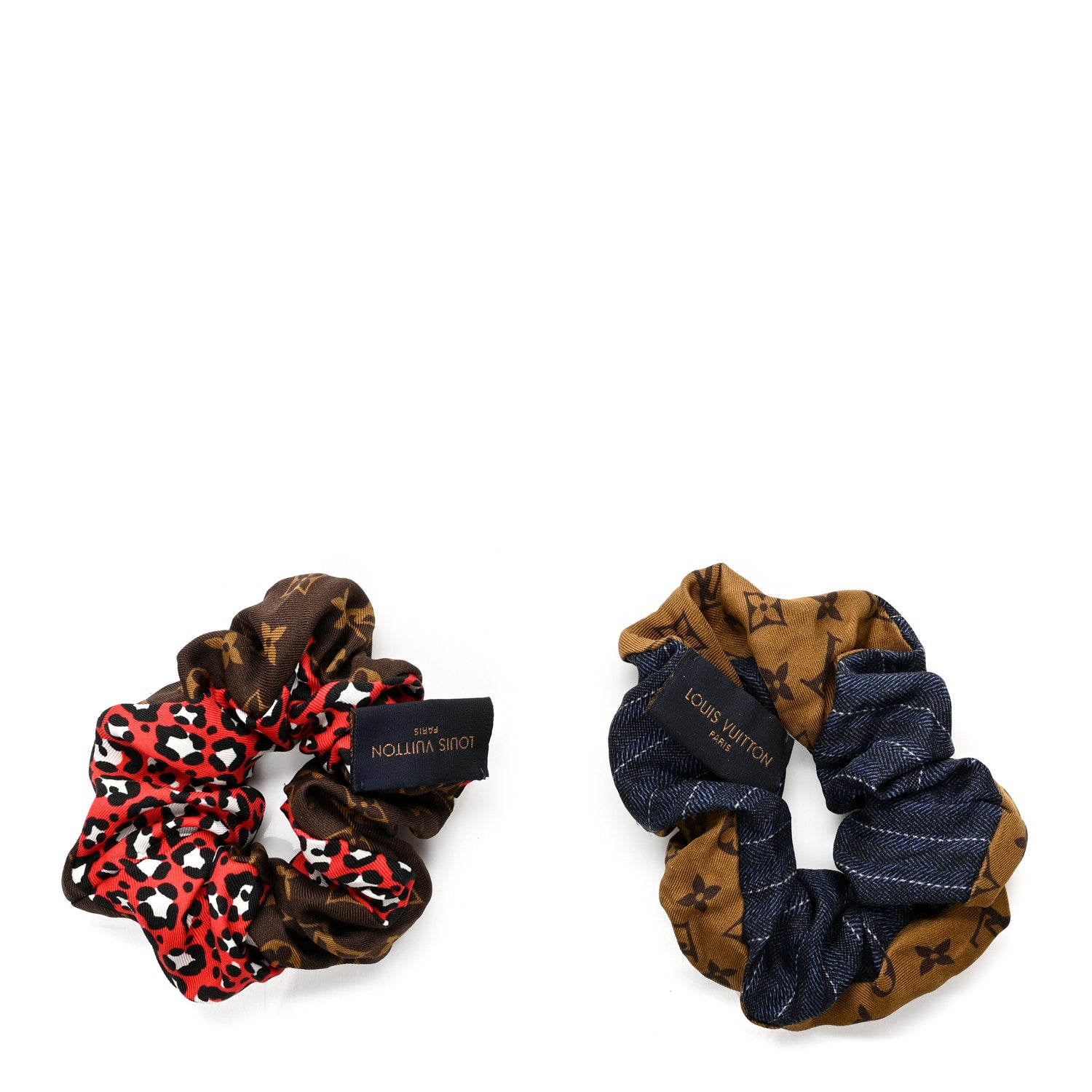 Louis Vuitton Silk Scrunchies Set 2 of 4