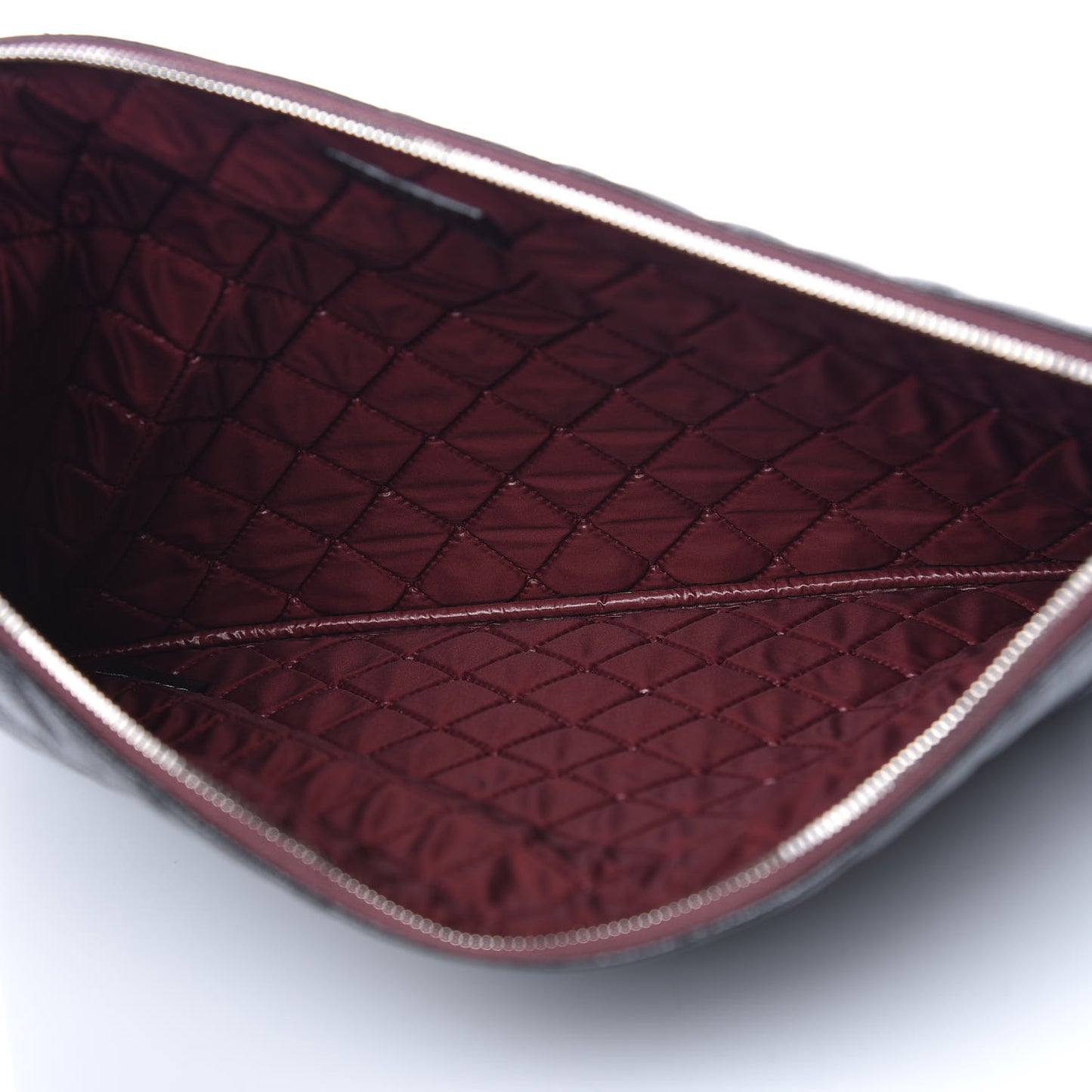 Caviar Quilted Large Cosmetic Case Black